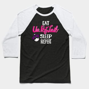 Hmong Eat Ua Pob Laib Sleep Repeat Baseball T-Shirt